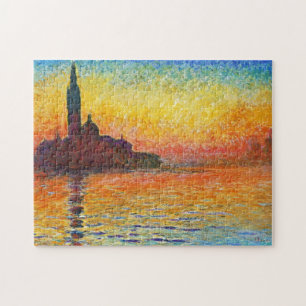 Claude Monet Sonnenuntergang in Venedig Impression Puzzle