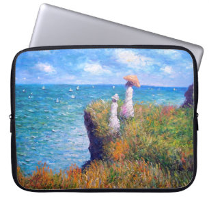 Claude Monet: Spaziergang an der Steilküste bei Po Laptopschutzhülle
