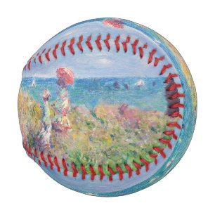 Claude Monet - Spaziergang auf der Klippe in Pourv Baseball