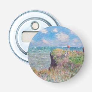 Claude Monet - Spaziergang auf der Klippe in Pourv Flaschenöffner