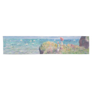 Claude Monet - Spaziergang auf der Klippe in Pourv Kurzer Tischläufer