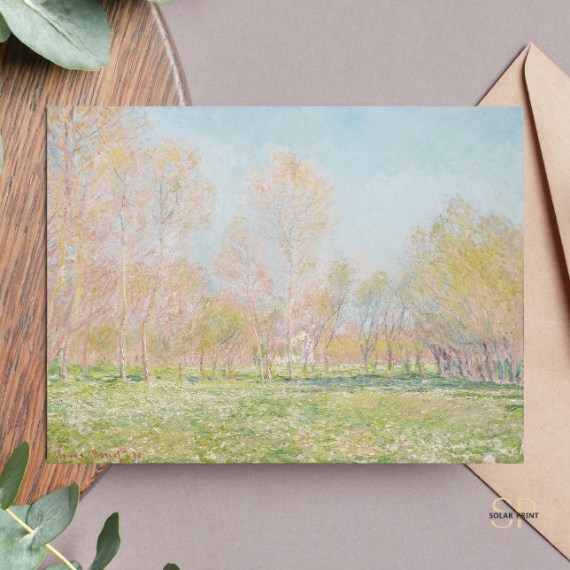 Claude Monet Spring in Giverny Malerei Printing Postkarte (Von Creator hochgeladen)