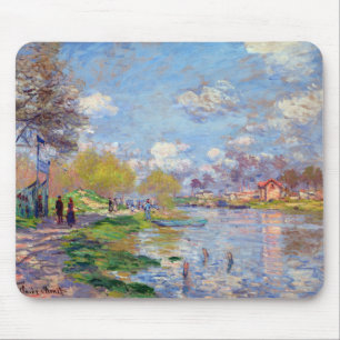 Claude Monet Spring von der Seine Mousepad