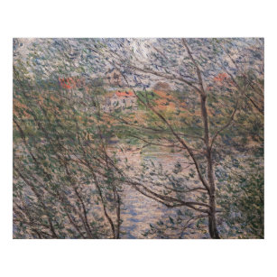 Claude Monet - Springtime durch die Zweige Künstlicher Leinwanddruck