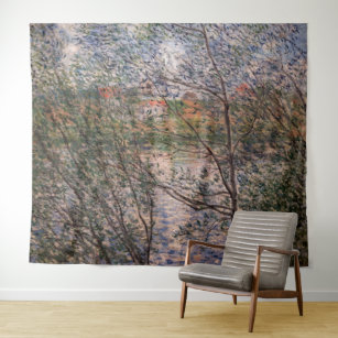 Claude Monet - Springtime durch die Zweige Wandteppich
