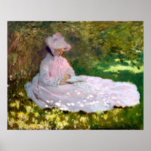 Claude Monet Springtime Impressionismus Gemälde Poster