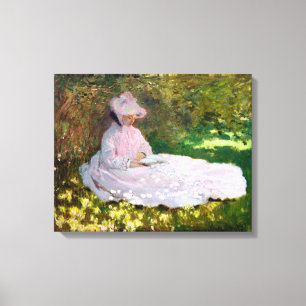 Claude Monet Springtime Impressionismus Wrap Leinwanddruck