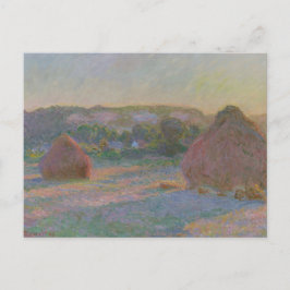 Claude Monet Stacks of Wheat (End of Summer) 1890 Postkarte