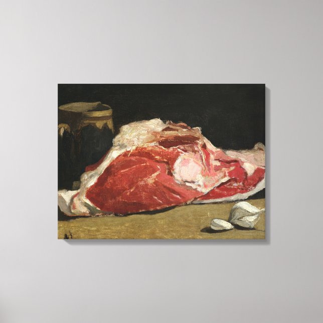 Claude Monet | Still Life, the Joint of Meat Leinwanddruck (Vorderseite)