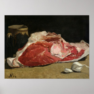 Claude Monet Still Life, the Joint of Meat Poster