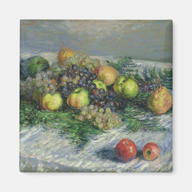 Claude Monet | Stillleben mit Birnen und Trauben Magnet (Vorne)