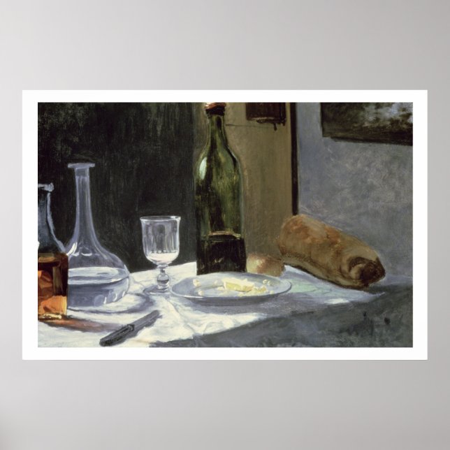 Claude Monet | Stillleben mit Flaschen Poster (Vorne)