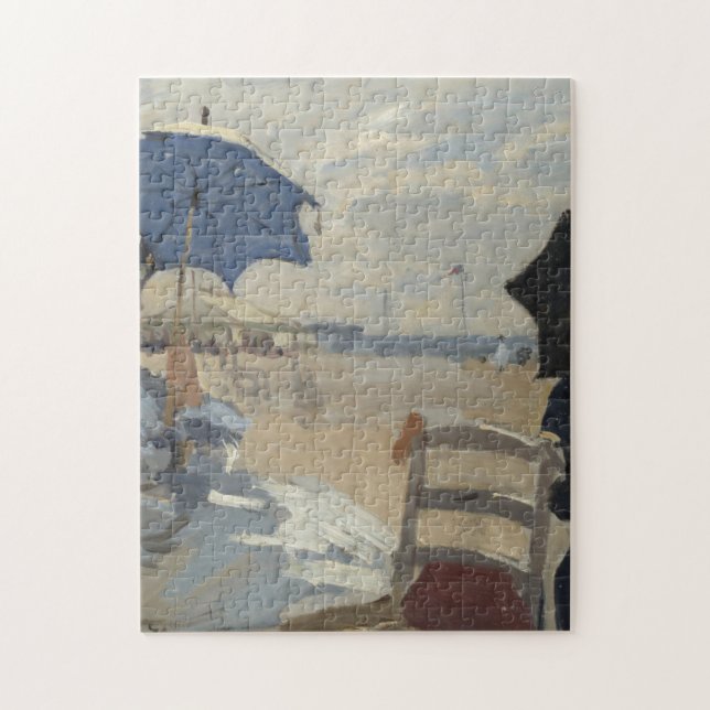 Claude Monet-Strand-Szene Puzzle (Vertikal)