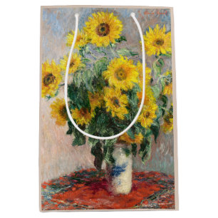 Claude Monet Strauß Sonnenblumen 1881 Kunst Mittlere Geschenktüte