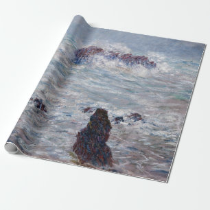 Claude Monet - Sturm an der Küste von Belle-Ile Geschenkpapier