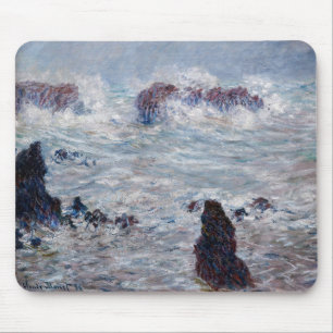 Claude Monet - Sturm vor der Küste von Belle-Ile Mousepad