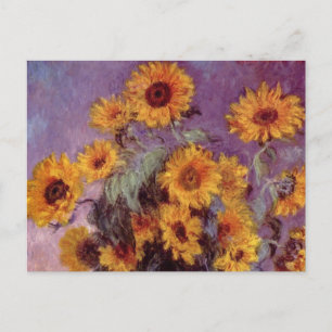Claude Monet Sunflowers Postkarte