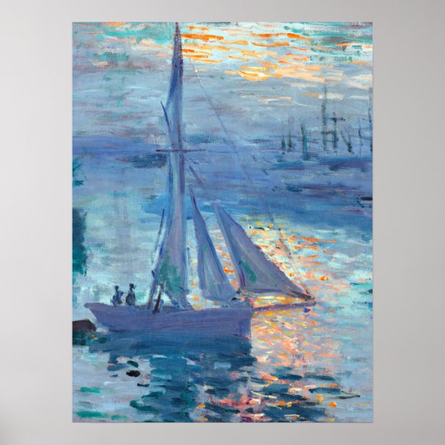 Claude monet Sunrise Marine Poster (Vorne)