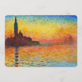 Claude Monet Sunset in Venedig Impressionist Art