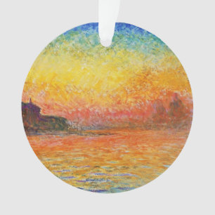 Claude Monet Sunset in Venedig Impressionist Art Ornament