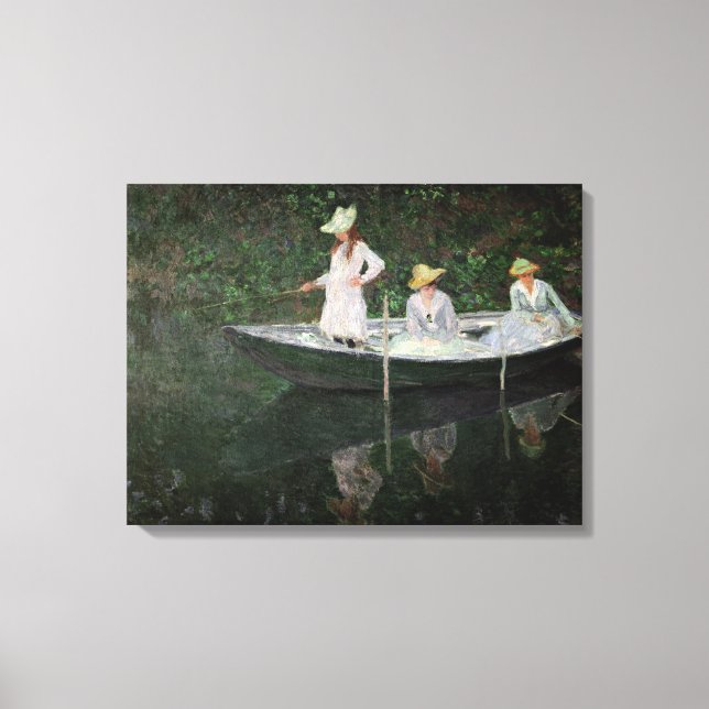 Claude Monet | The Boat at Giverny, c.1887 Leinwanddruck (Vorderseite)
