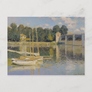 Claude Monet The Bridge at Argenteuil, 1874 Postkarte