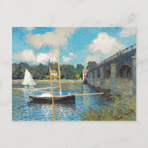 Claude Monet The Bridge bei Argenteuil (1874) Postkarte