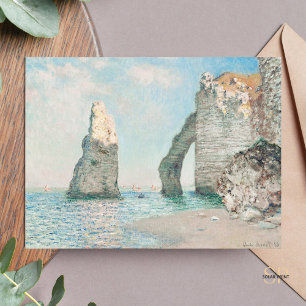 Claude Monet The Cliffs at Étretat Malerei Postkarte