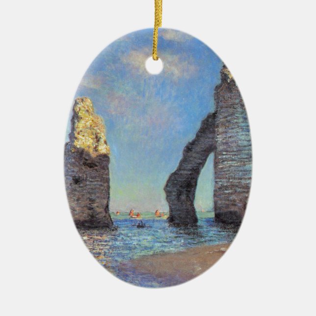 Claude Monet // The Cliffs of Etretat Keramik Ornament (Vorne)