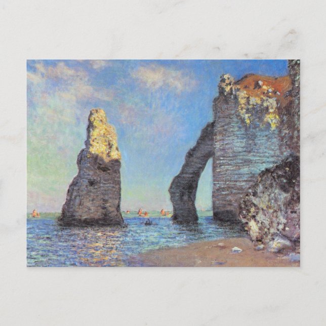 Claude Monet // The Cliffs of Etretat Postkarte (Vorderseite)