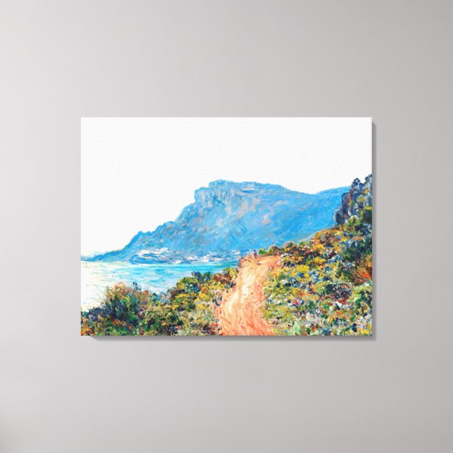 Claude Monet The Corniche bei Monaco Leinwanddruck (Vorderseite)