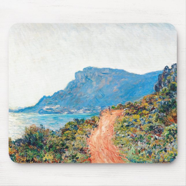 Claude Monet The Corniche bei Monaco Mousepad (Vorne)