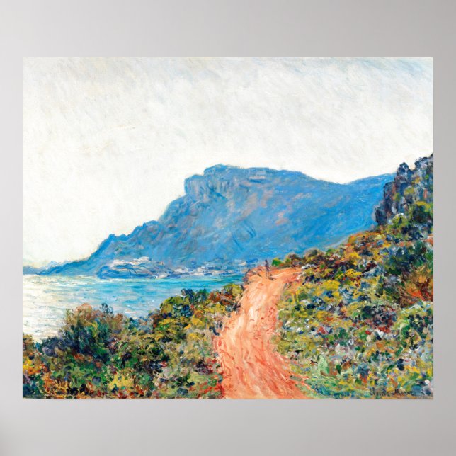 Claude Monet The Corniche bei Monaco Poster (Vorne)