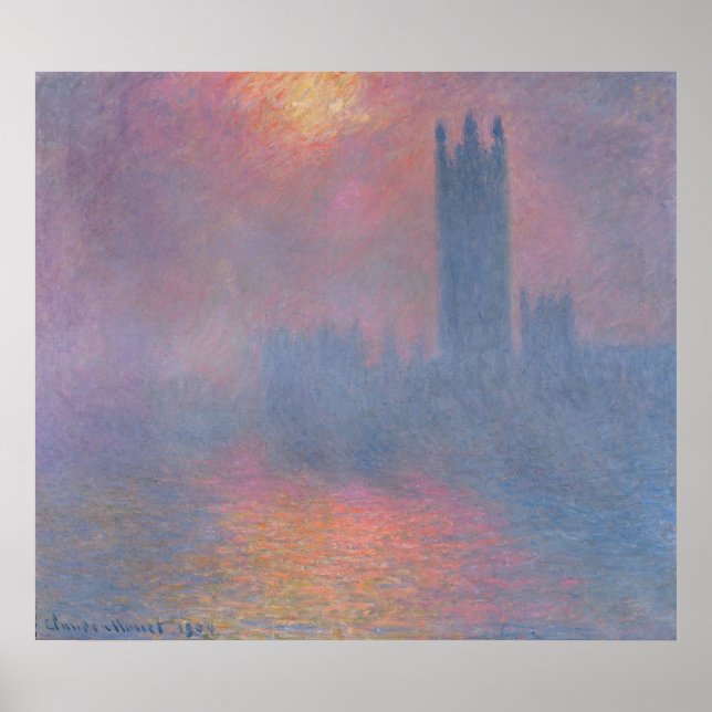 Claude Monet | The Houses of Parliament, London Poster (Vorne)