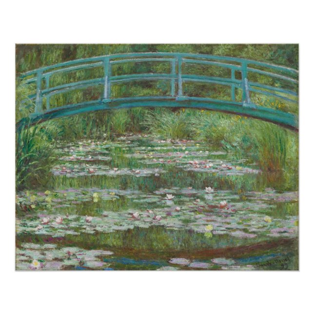 Claude Monet | The Japanese Footbridge, 1899 Poster (Vorderseite)