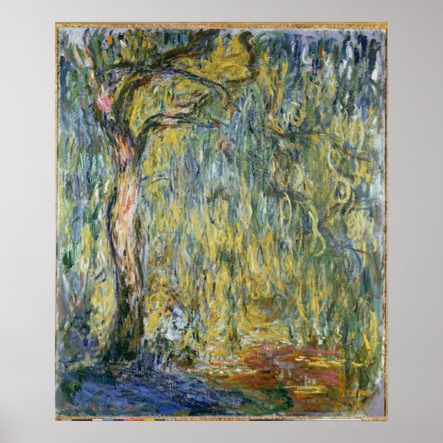 Claude Monet | The Large Willow at Giverny, 1918 Poster (Vorne)
