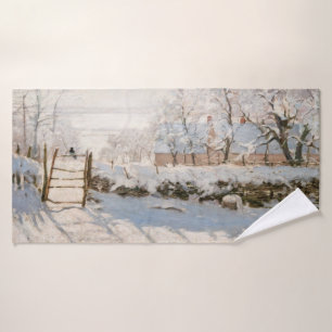 Claude Monet - The Magpie Badhandtuch Set