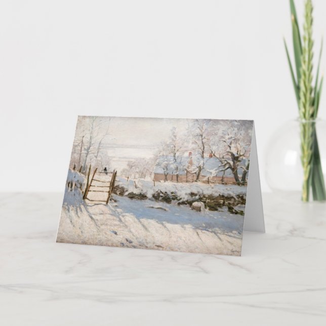 Claude Monet - The Magpie Karte (Vorderseite)