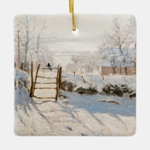 Claude Monet - The Magpie Keramikornament