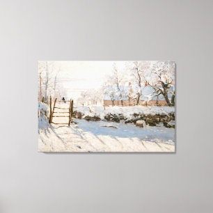 Claude Monet - The Magpie Leinwanddruck
