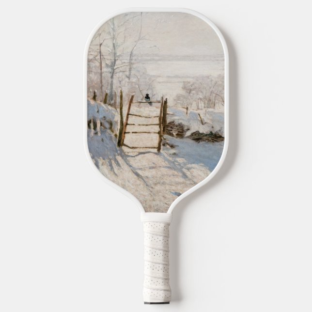 Claude Monet - The Magpie Pickleball Schläger (Vorderseite)