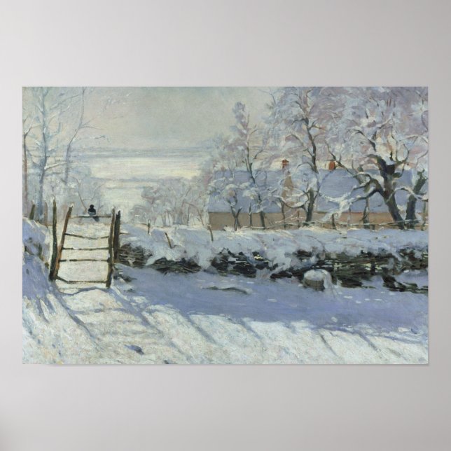 Claude Monet - The Magpie Poster (Vorne)