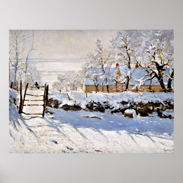 Claude Monet, The Magpie Poster (Vorne)
