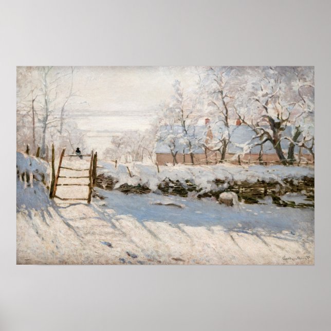 Claude Monet - The Magpie Poster (Vorne)