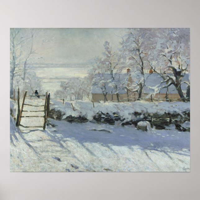 Claude Monet - The Magpie Poster (Vorne)