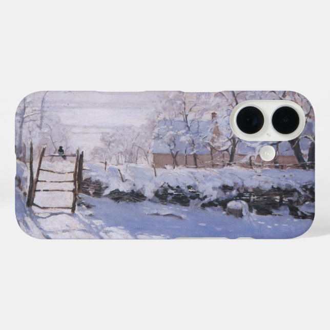 Claude Monet The Magpie Winter iPhone Case Bird (Rückseite (Horizontal))