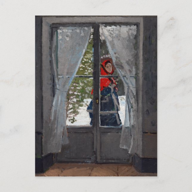 Claude Monet The Red KerChief Postkarte (Vorderseite)