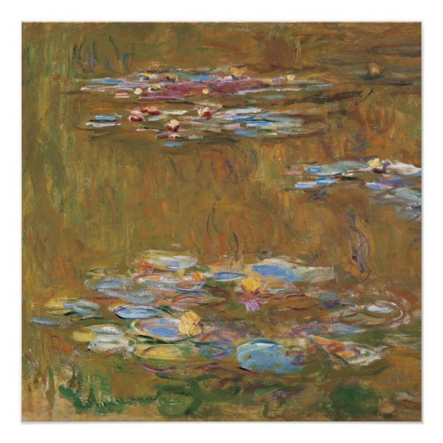 Claude Monet The Water Lily Pond Gallery Poster (Vorderseite)