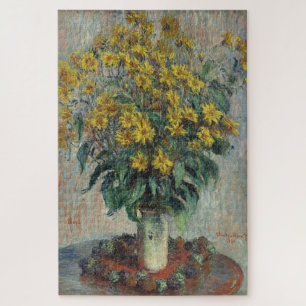 Claude Monet Topinambur-Blüten Puzzle