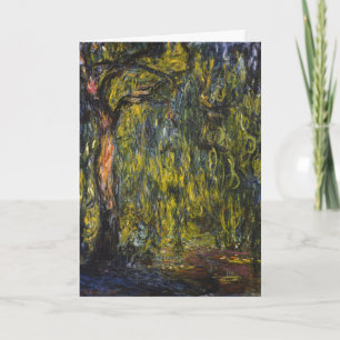Claude Monet Trauerweide Impressionistische Kunst Karte